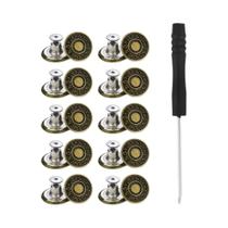 Extensor De Cintura Ajustável Com Botões 17mm Pacote Com 10 Peças Fivela Destacável Para Calças