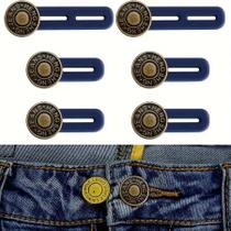 Extensor De Cintura Universal Com Botão 6 Peças Para Calças Jeans Femininas E Masculinas Solução Extensor De Cintura Universal Com Botão 6 Peças Para Calças Jeans Femininas E Masculinas Solução