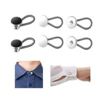 Extensor De Colarinho Metálico Elástico De 10MM 6 PCS/Conjunto Acessórios Reutilizáveis Para Camisa Extensor De Colarinho Metálico Elástico De 10MM 6 PCS/Conjunto Acessórios Reutilizáveis Para Camisa