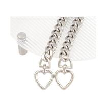Extensor De Corrente De Metal Em Forma De Coração Para Bolsas Transversais E De Ombro