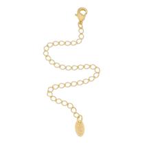 Extensor de corrente piuka folheado a ouro 18k