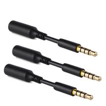 Extensor de entrada de áudio de fone de ouvido de 3,5 mm para smartphones, pacote com 3
