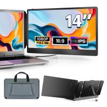 Extensor de monitor para laptop domyfan 14 FHD 1080P IPS Dual