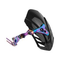 Extensor De Para-lama Traseiro Universal Ajustável Para Moto, Imitação De Fibra De Carbono Em Liga