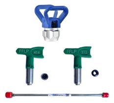 Extensor De Pistola Airless 50cm + Porta Bico + Bicos Fflp