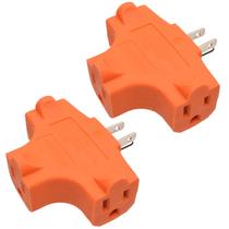 Extensor de potência ELEGRP Triple Outlet T Direction 15A 125V 2Pk Extensor de potência ELEGRP Triple Outlet T Direction 15A 125V 2Pk
