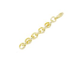 Extensor de Pulseira Elo Portugues Semijoia Banho de Ouro 18K Fecho Camarão Extensor de Pulseira Elo Portugues Semijoia Banho de Ouro 18K Fecho Camarão