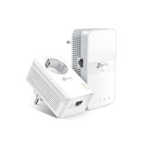 Extensor De Rede Tp Link Powerline Wi Fi Kit Av1000 Branco Tl Wpa7617