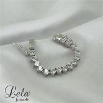 Extensor de riviera folheado a ródio branco