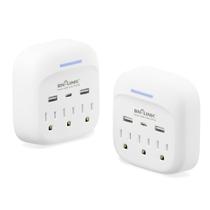 Extensor de saída BN-LINK Multi Plug, pacote com 2 portas USB