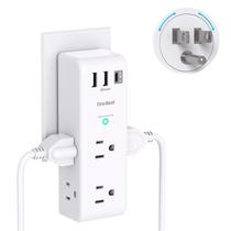 Extensor de saída com protetor de sobretensão One Beat 6 AC 3 portas USB Extensor de saída com protetor de sobretensão One Beat 6 AC 3 portas USB
