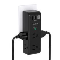 Extensor de saída com protetor de sobretensão One Beat 6 AC 3 portas USB Extensor de saída com protetor de sobretensão One Beat 6 AC 3 portas USB