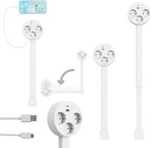 Extensor de saída giratório com 3 soquetes USB branco 250g