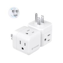Extensor de saída TROND Multi Plug Wall Outlet, pacote com 2 unidades de 1875 W