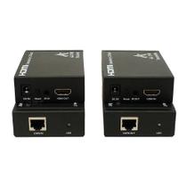 Extensor De sinal HDMI Via CAT5e/6 100M C/ IR 1-TX + 6-RX / AS-EX100