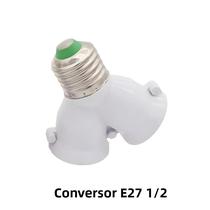 Extensor De Soquete E27 Para E27 Com 12 Entradas, Distribuidor Criativo De Lâmpadas Com 2 Cabeças