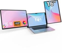 Extensor de tela para laptop FLYTOCCA de 16 polegadas 1200P FHD portátil