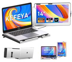 Extensor de tela para laptop KEFEYA 14" 1080P FHD IPS tipo C/mini-HDMI