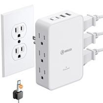 Extensor de Tomada HONIZER 6 AC 20W com Carregamento Rápido USB-C Extensor de Tomada HONIZER 6 AC 20W com Carregamento Rápido USB-C