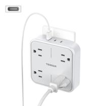 Extensor de tomada múltiplo TESSAN 4 saídas 3 portas USB