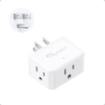 Extensor de Tomada NUTICT com 3 Saídas, Compacto para Viagem, Branco Extensor de Tomada NUTICT com 3 Saídas, Compacto para Viagem, Branco