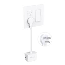 Extensor de Tomada NUTICT com Cabo de 15 cm e 3 Tomadas, Branco Extensor de Tomada NUTICT com Cabo de 15 cm e 3 Tomadas, Branco