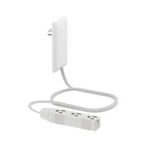 Extensor De Tomada Ultra-Fino Com 3 Receptáculos, Extensor De Cabo De Energia Com 3 Saídas, 1650W