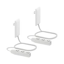 Extensor De Tomada Ultrafino Com 3 Entradas, Régua De Energia Com 3 Tomadas, Extensor De Cabo 1650W