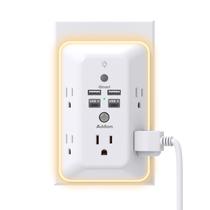 Extensor de Tomadas Addtam 5 Saídas com 4 Portas USB e Protetor de Surtos
