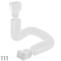 Extensor de tubo de queda para calha Biaungdo 1,755 pés Branco Extensor de tubo de queda para calha Biaungdo 1,755 pés Branco