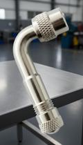 Extensor de Válvula de Pneu 90 Graus em Metal 01 Unid
