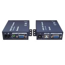 Extensor De Vídeo KVM VGA / USB Com Audio Até 300M Via Cat5/6 / EL300KVM Extensor De Vídeo KVM VGA / USB Com Audio Até 300M Via Cat5/6 / EL300KVM