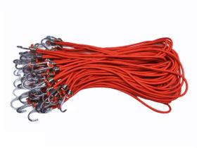 Extensor Elastico Borracha Lona Caminhão 40CM Vermelho 100 Unidades