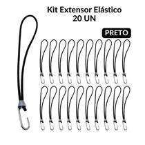 Extensor Elástico Borrachinha Corda Lona Caminhão 35 Cm 20 UN Preto Extensor Elástico Borrachinha Corda Lona Caminhão 35 Cm 20 UN Preto