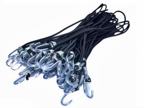 Extensor Elástico Caminhão Lona 40cm Preto 100 Unidades - Material Super Resistente Látex