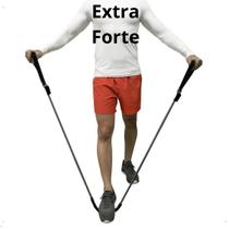 Extensor Elástico Extra Forte Push - Elástico ginástica musculação Pilates - Corda Dupla