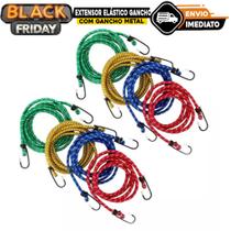 Extensor Elástico Gancho 1,5m Com Gancho Metal Várias Cores Para Carga Moto Lotus