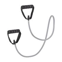 Extensor Elástico Toning Tube com Alca Fitness Cinza/Preto Atrio - ES223