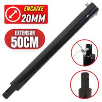 Extensor em Ferro 50cm Com Pino Trava e Diâmetro de Encaixe 20mm Para Perfurador de Solo Kawashima Extensor em Ferro 50cm Com Pino Trava e Diâmetro de Encaixe 20mm Para Perfurador de Solo Kawashima