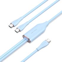 Extensor Extensão Duplo USB C 2.0 5A PD 100W 1,5m Azul Extensor Extensão Duplo USB C 2.0 5A PD 100W 1,5m Azul
