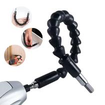 Extensor Flexivel 292mm 1/4 Sextavado para Parafusadeira Universal - Cabo Prolongador, Haste de 30cm