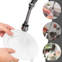 Extensor Flexível para Torneira de Pia com Chuveirinho 360 Ajustável, Adaptador Universal, Ideal para Cozinha e Lavabo, Fácil Instalação
