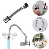 Extensor Flexível para Torneira de Pia com Chuveirinho 360 Ajustável, Adaptador Universal, Ideal para Cozinha e Lavabo, Fácil Instalação