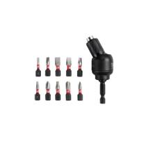 Extensor giratorio para bit 1/4 com 11 pecas 48-32-2301 milwaukee