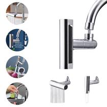 Extensor Giratório para Torneira 360 Graus 04 Tipos de Jatos Pode ser utilizado na Vertical ou na Horizontal Livre de BPA Material de Alta Qualidade Extensor Giratório para Torneira 360 Graus 04 Tipos de Jatos Pode ser utilizado na Vertical ou na Horizontal Livre de BPA Material de Alta Qualidade