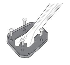 Extensor Givi Base Pedal Descanso Lateral Tiger 800 Es6401