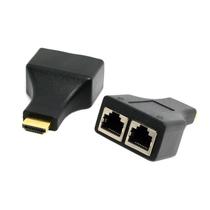 Extensor Hdmi 30 Metros Por Cabo De Rede Rj45 Cat5/6 Extensor Hdmi 30 Metros Por Cabo De Rede Rj45 Cat5/6