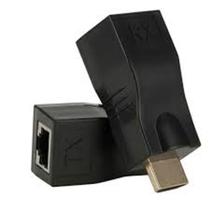 Extensor HDMI 30 metros Via 1 Cabo De Rede Rj45 Cat5e/Cat6