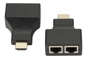 Extensor Hdmi 30 Metros Via 1 Cabo Rede Rj45 Cat5e/6 Cobre