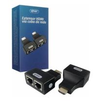 Extensor Hdmi 30m 2.0 Via Cabo de Rede RJ45 Duplo KP-AD100 Knup